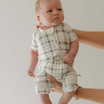 Picnic Plaid | Bamboo Zip Shortie | Milk & Baby
