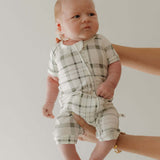 Picnic Plaid | Bamboo Zip Shortie | Milk & Baby