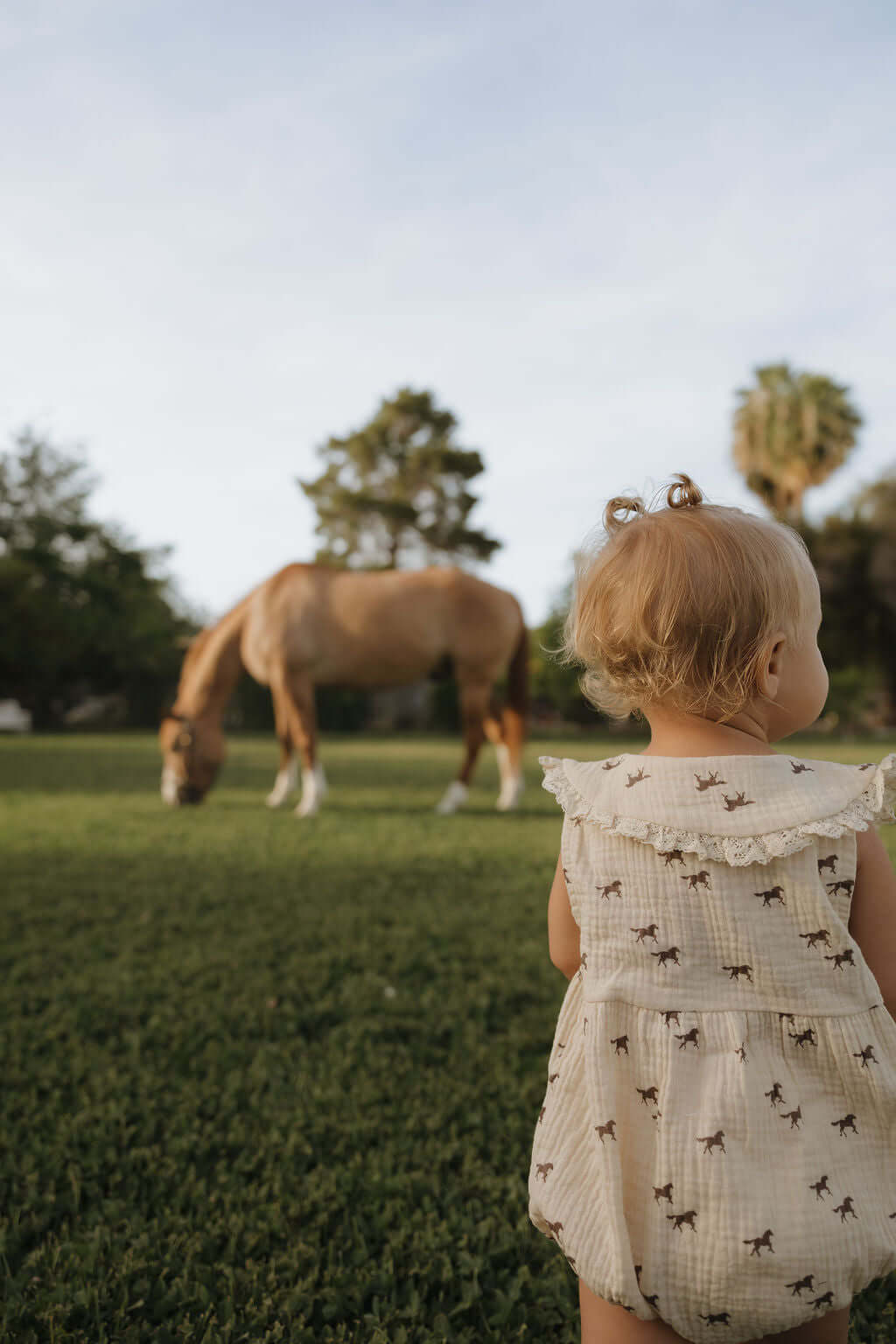 Wild Horses | Muslin Romper | Milk & Baby