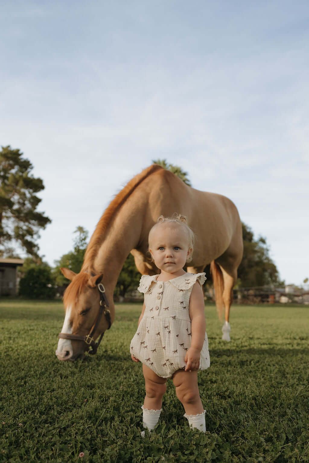 Wild Horses | Muslin Romper | Milk & Baby
