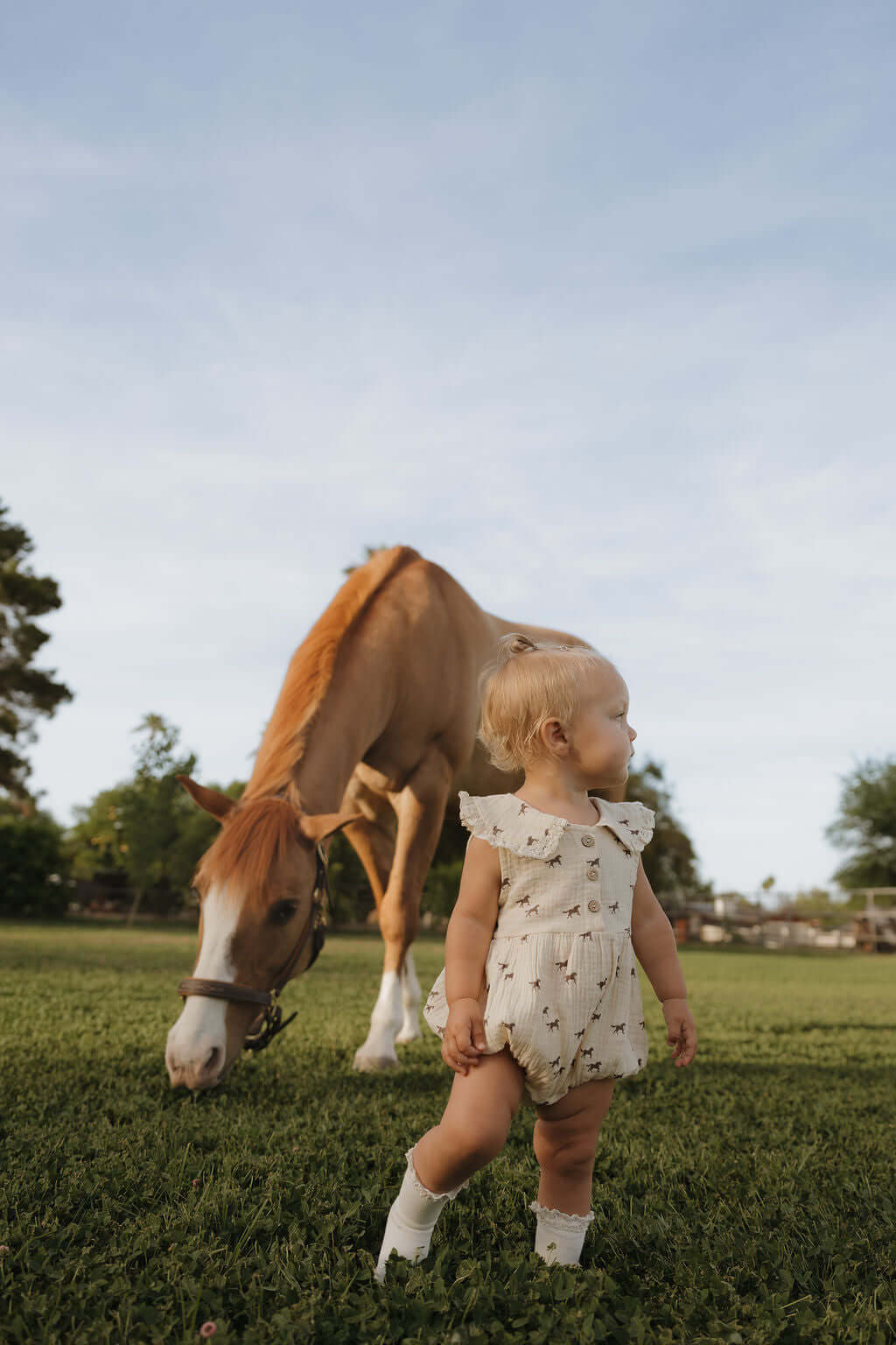 Wild Horses | Muslin Romper | Milk & Baby