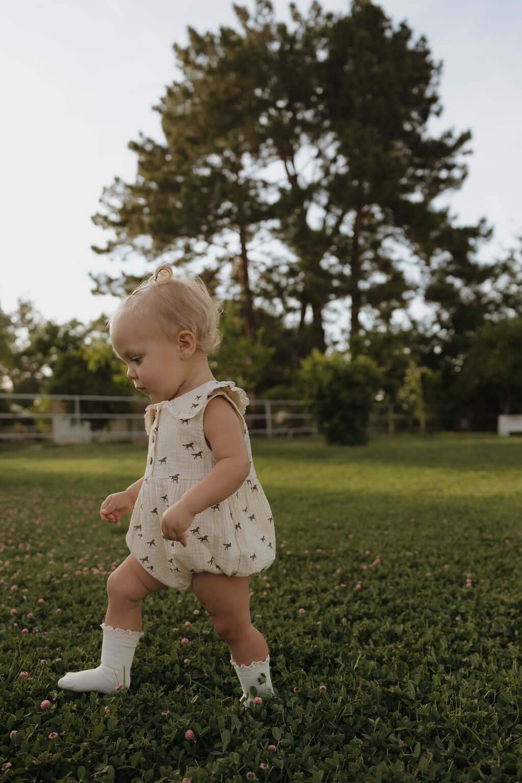 Wild Horses | Muslin Romper | Milk & Baby