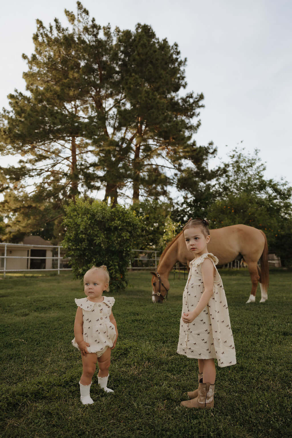 Wild Horses | Muslin Romper | Milk & Baby