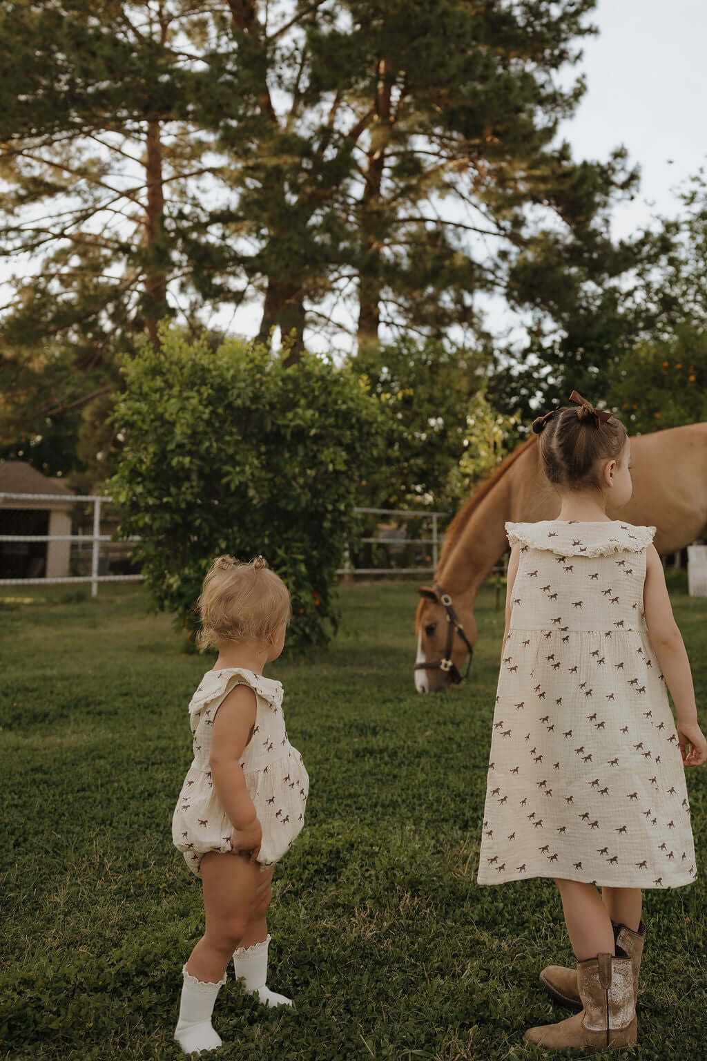 Wild Horses | Muslin Romper | Milk & Baby