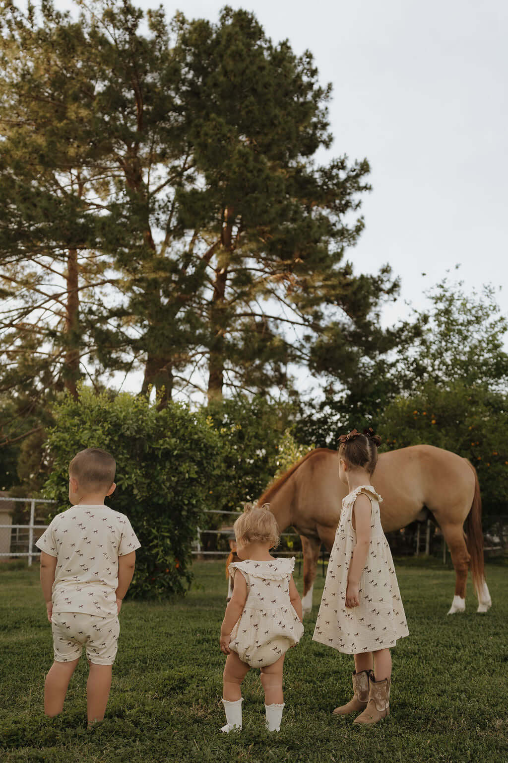 Wild Horses | Muslin Romper | Milk & Baby