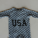 Star Spangled | Bamboo Zip Pajamas | Milk & Baby