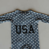 Star Spangled | Bamboo Zip Pajamas | Milk & Baby