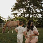 Wild Horses | Women's Bamboo Short Set | Milk & Baby