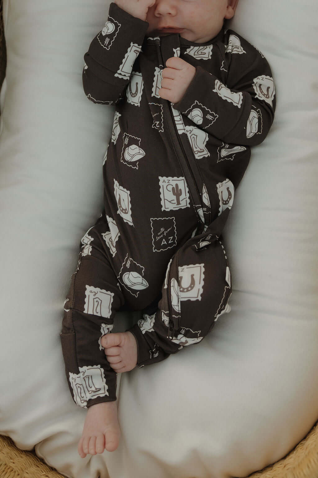 With Love from AZ | Bamboo Zip Pajamas | Milk & Baby