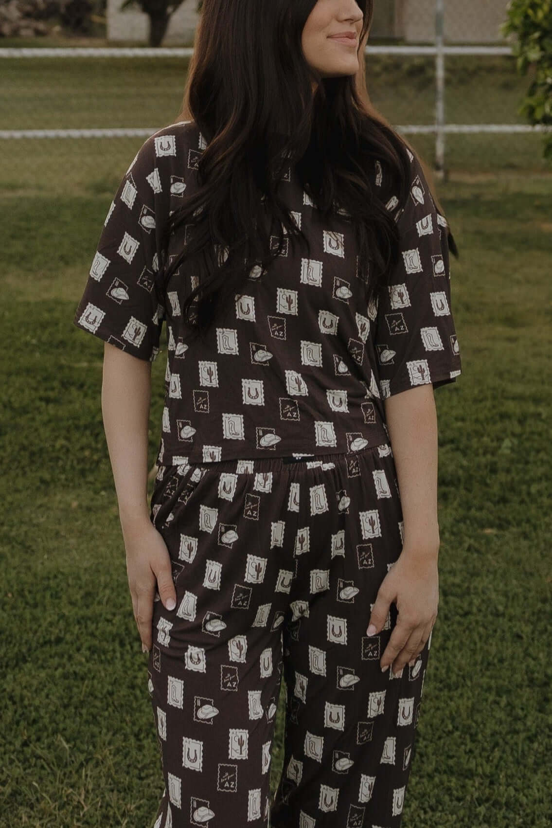 With Love from AZ | Women's Boxy Tee Lounge Set | Milk & Baby