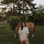 Wild Horses | Women's Bamboo Short Set | Milk & Baby