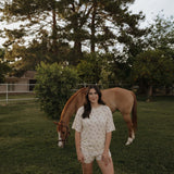 Wild Horses | Women's Bamboo Short Set | Milk & Baby