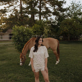 Wild Horses | Women's Bamboo Short Set | Milk & Baby