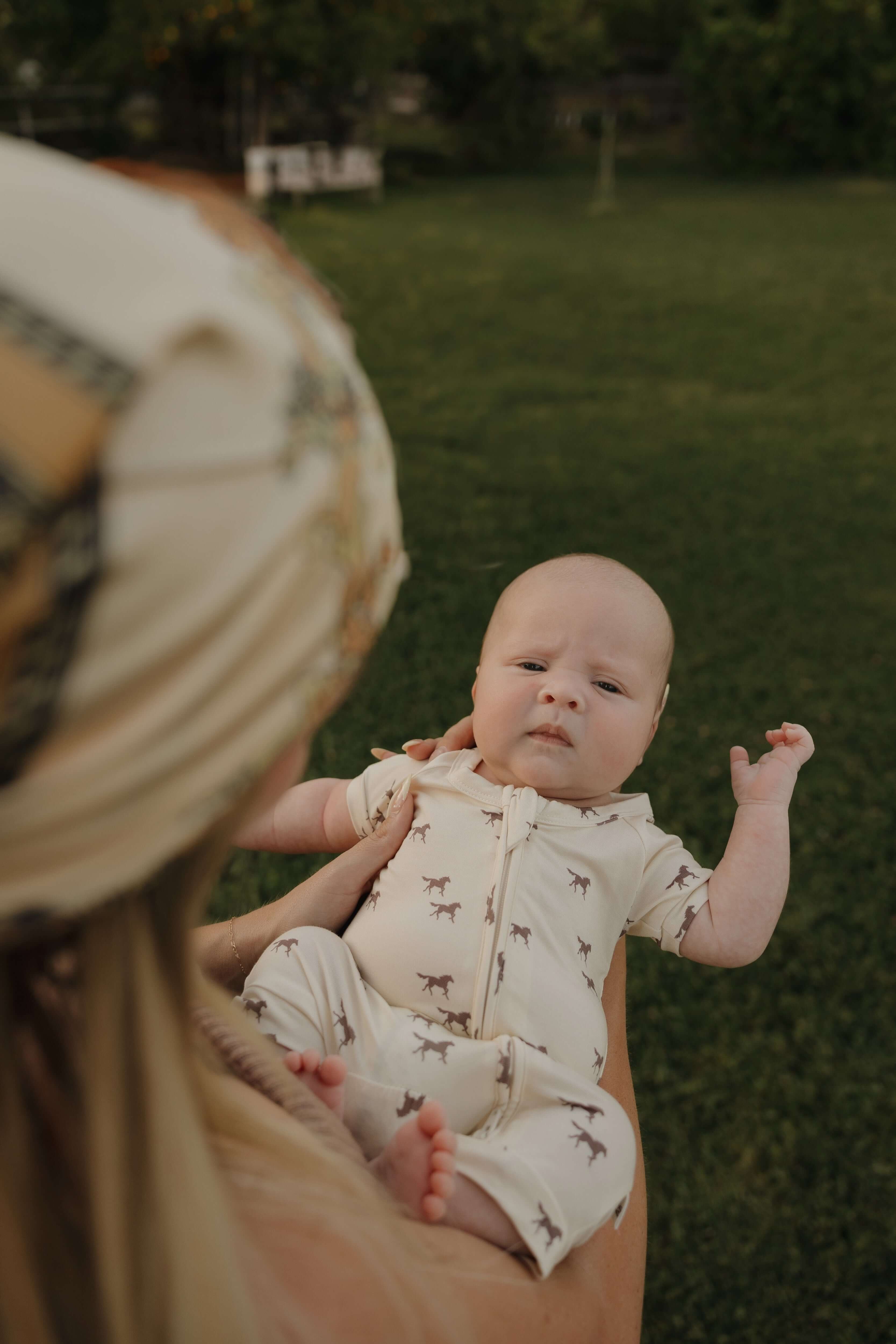 Wild Horses | Shortie Bamboo Zip | Milk & Baby
