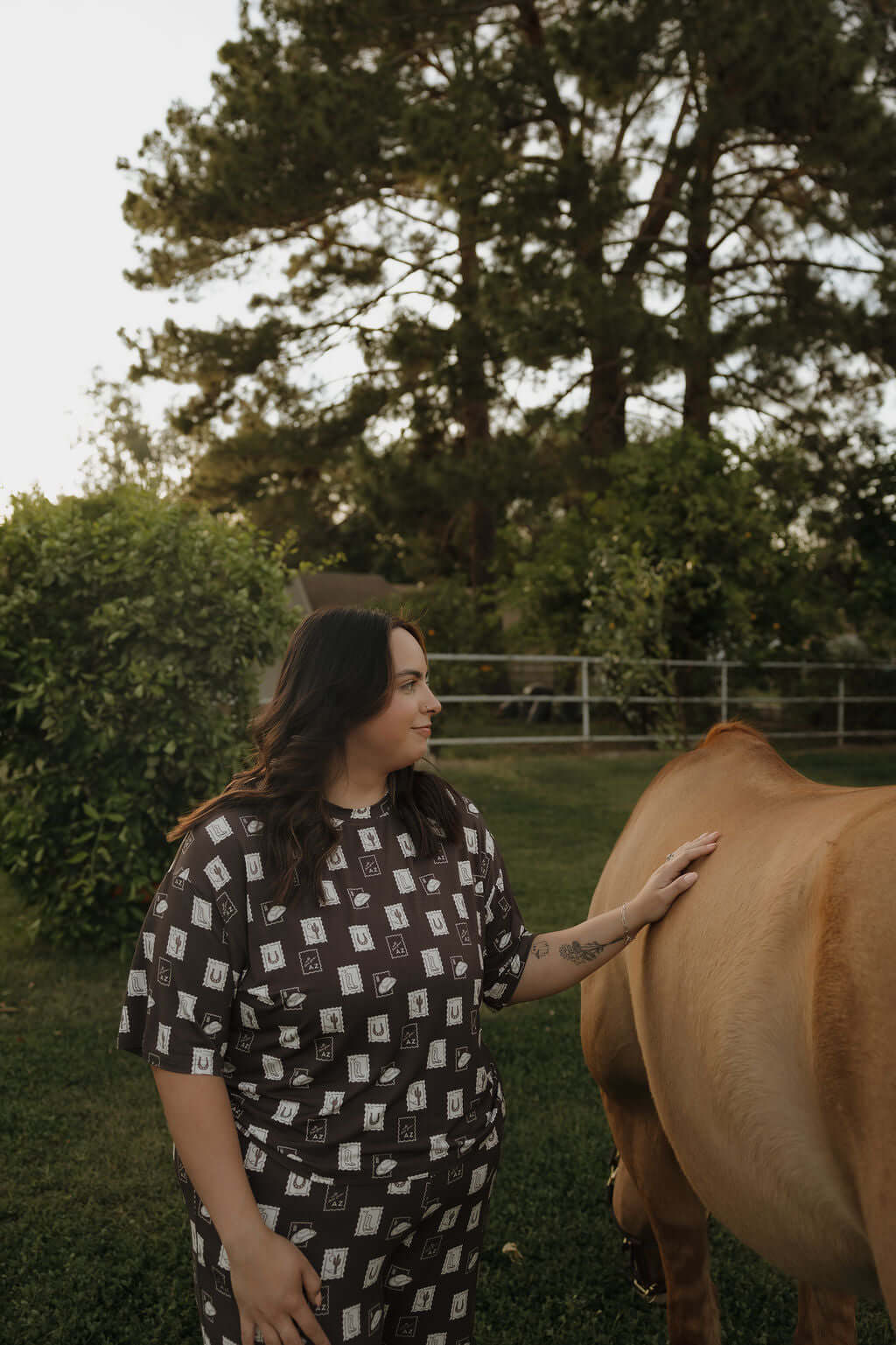 With Love from AZ | Women's Boxy Tee Lounge Set | Milk & Baby