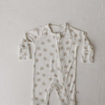 Daisy Fields | Bamboo Zip Pajamas | Milk & Baby