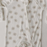 Daisy Fields | Bamboo Zip Pajamas | Milk & Baby
