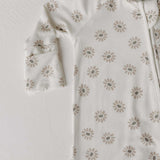 Daisy Fields | Bamboo Zip Pajamas | Milk & Baby