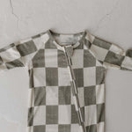 Oat & Sage | Bamboo Zip Pajamas | Milk & Baby