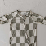 Oat & Sage | Bamboo Zip Pajamas | Milk & Baby