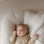Tan Lightning Bolt | Bamboo Knotted Gown | Milk & Baby