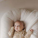 Tan Lightning Bolt | Bamboo Knotted Gown | Milk & Baby