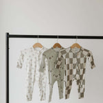 Daisy Fields | Bamboo Zip Pajamas | Milk & Baby