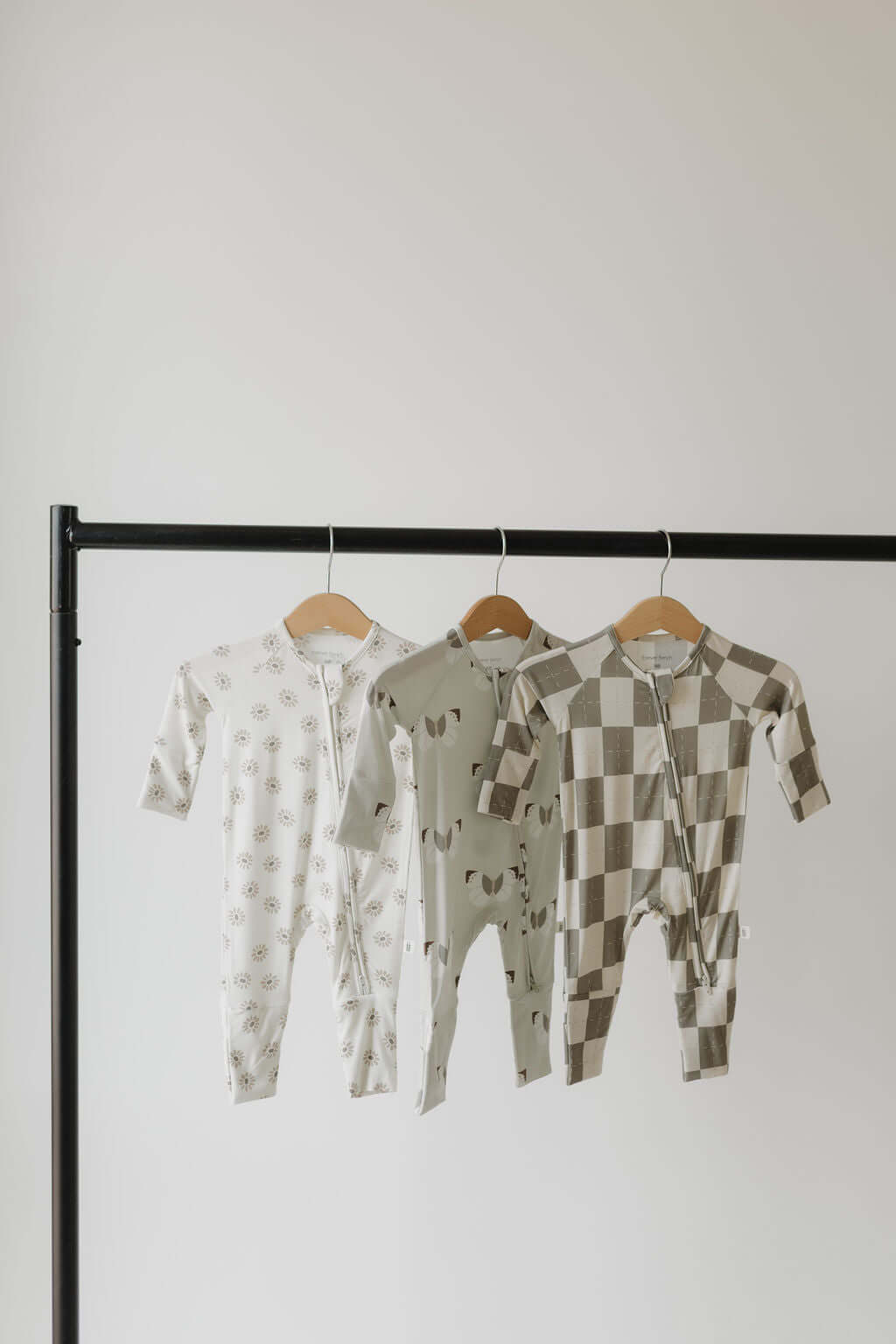 Daisy Fields | Bamboo Zip Pajamas | Milk & Baby