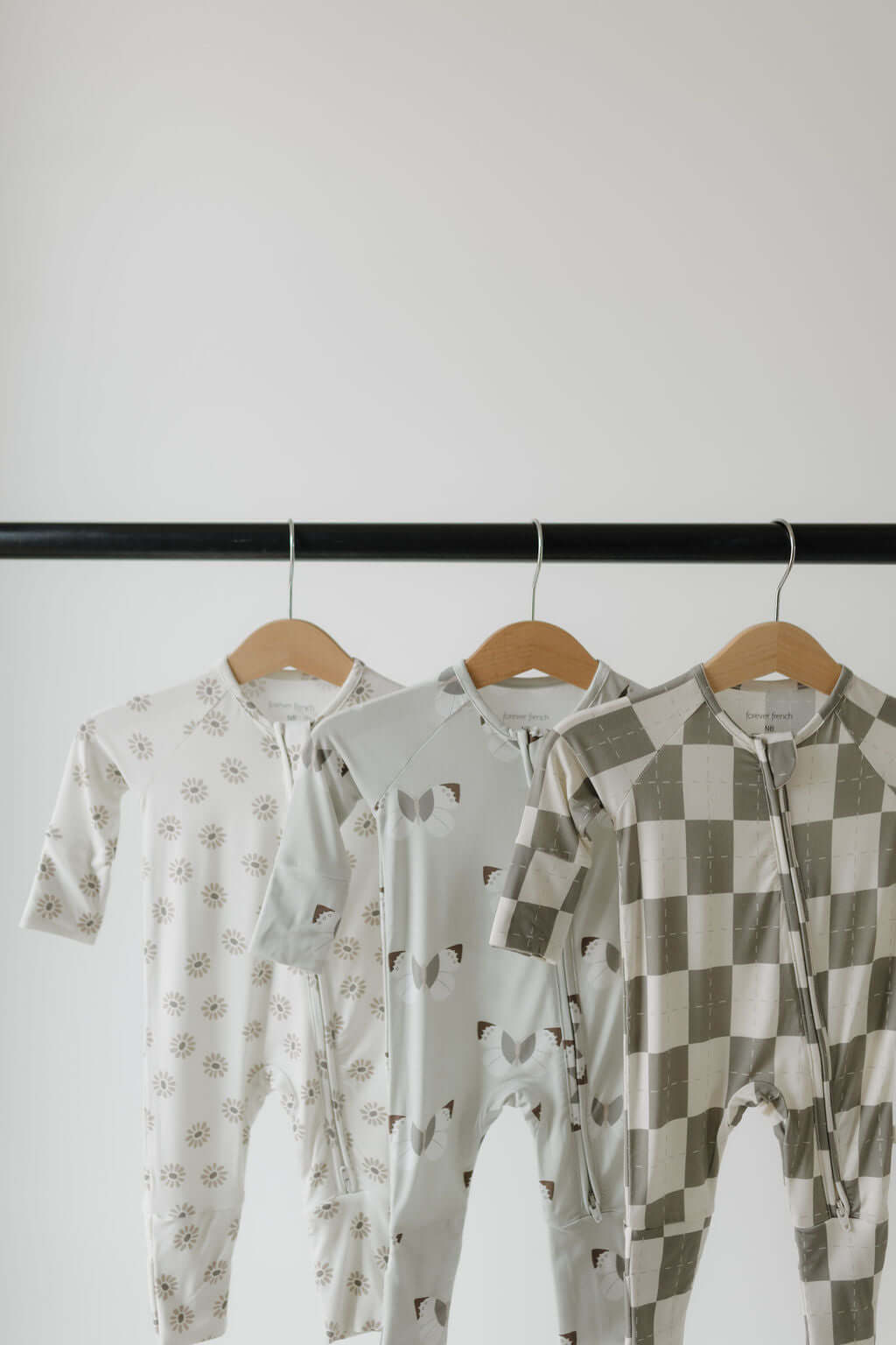 Oat & Sage | Bamboo Zip Pajamas | Milk & Baby
