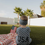 Star Spangled | Bamboo Zip Pajamas | Milk & Baby