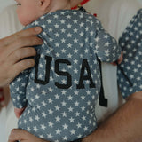 Star Spangled | Bamboo Zip Pajamas | Milk & Baby