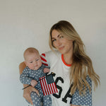 Star Spangled | Bamboo Zip Pajamas | Milk & Baby
