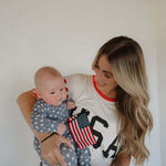 Star Spangled | Bamboo Zip Pajamas | Milk & Baby