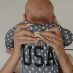 Star Spangled | Bamboo Zip Pajamas | Milk & Baby