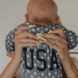 Star Spangled | Bamboo Zip Pajamas | Milk & Baby