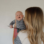 Star Spangled | Bamboo Zip Pajamas | Milk & Baby