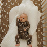 Giddy Up | Bamboo Zip Pajamas | Milk & Baby