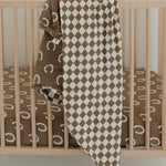 Giddy Up | Muslin Crib Sheet | Milk & Baby