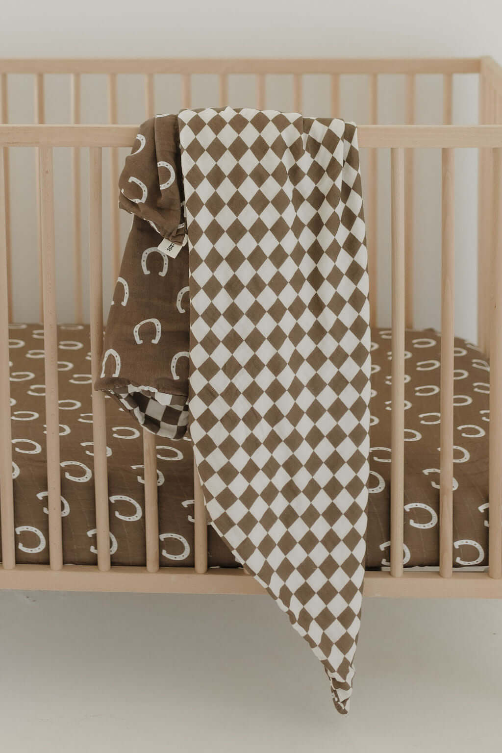 Giddy Up | Muslin Crib Sheet | Milk & Baby