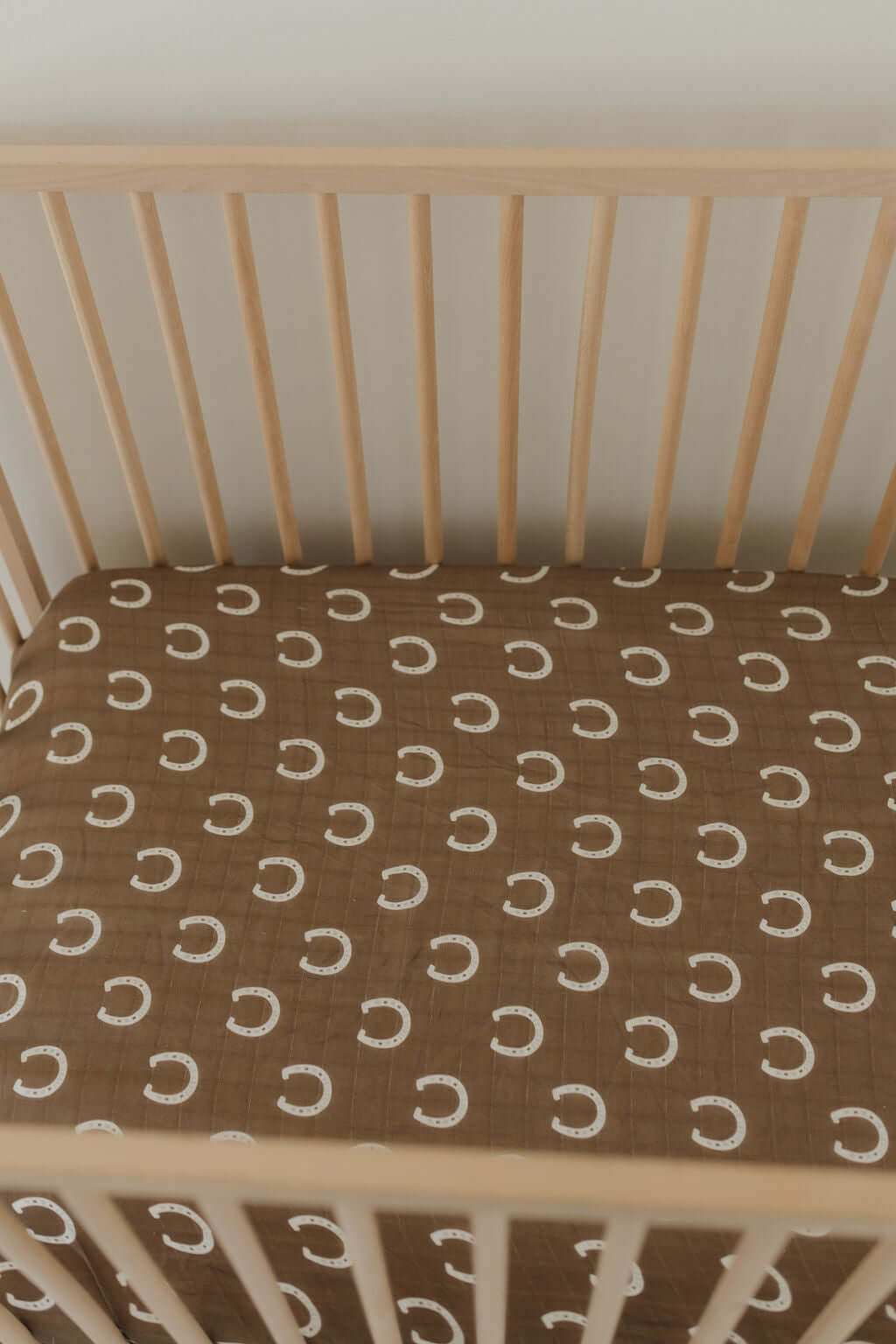Giddy Up | Muslin Crib Sheet | Milk & Baby