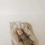 Brown & Black Lightning Bolt | Bamboo Knotted Gown | Milk & Baby
