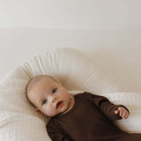 Coffee Bean | Bamboo Knotted Gown | Milk & Baby