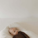 Coffee Bean | Bamboo Knotted Gown | Milk & Baby