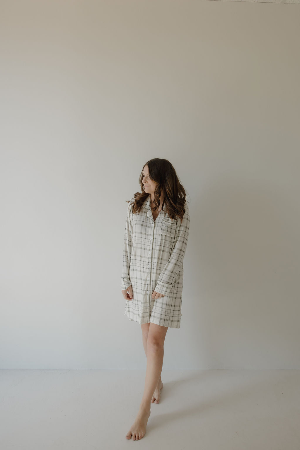 Picnic Plaid | Women's Bamboo Sleeping Dress | Milk & Baby