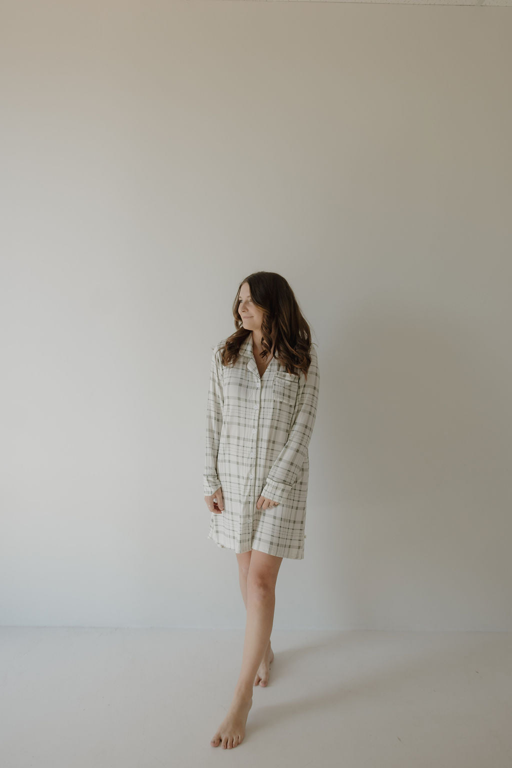 Picnic Plaid | Women's Bamboo Sleeping Dress | Milk & Baby