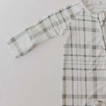 Picnic Plaid | Bamboo Zip Pajamas | Milk & Baby
