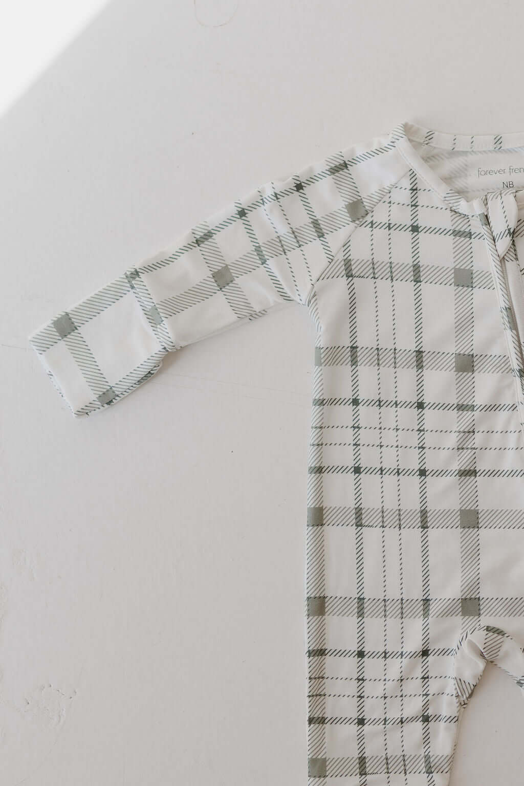 Picnic Plaid | Bamboo Zip Pajamas | Milk & Baby