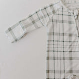 Picnic Plaid | Bamboo Zip Pajamas | Milk & Baby