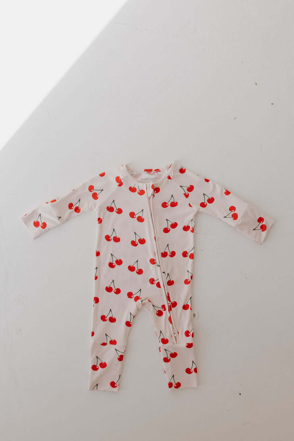 Cherry Orchard | Bamboo Zip Pajamas | Milk & Baby