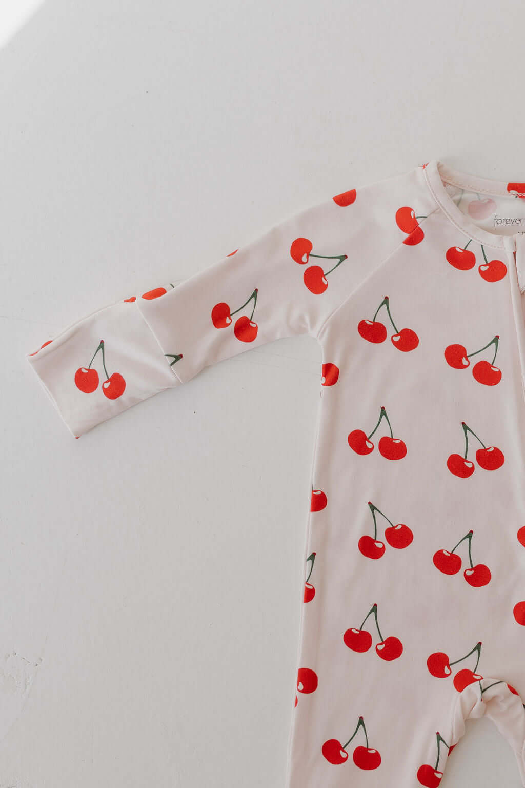 Cherry Orchard | Bamboo Zip Pajamas | Milk & Baby